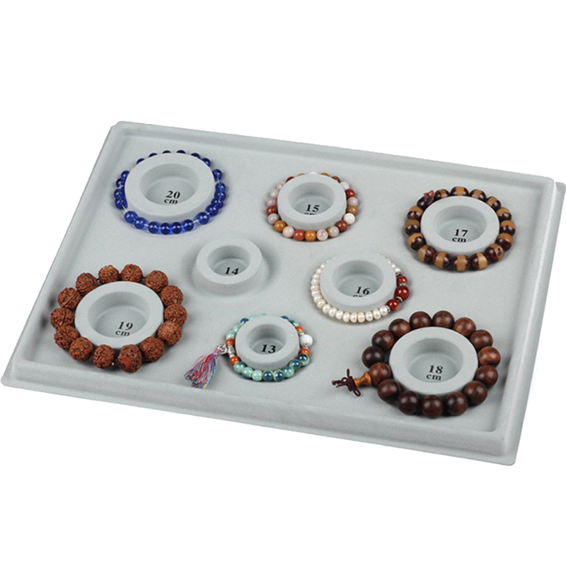 Jewelry Making Table - Bracelet de perles floquées grises, outil