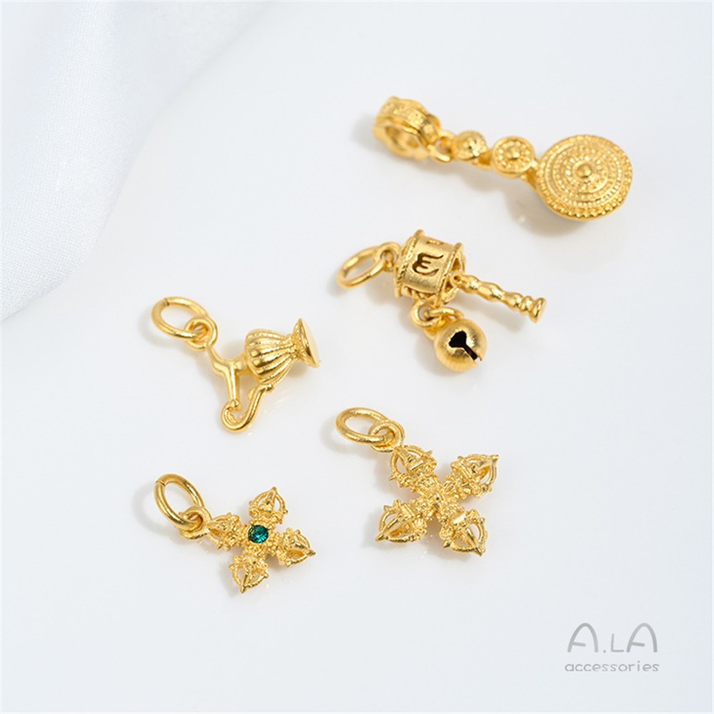 Jewelry Making Vietnam - Pendentifs Ruyi Gourd Pixiu vintage en