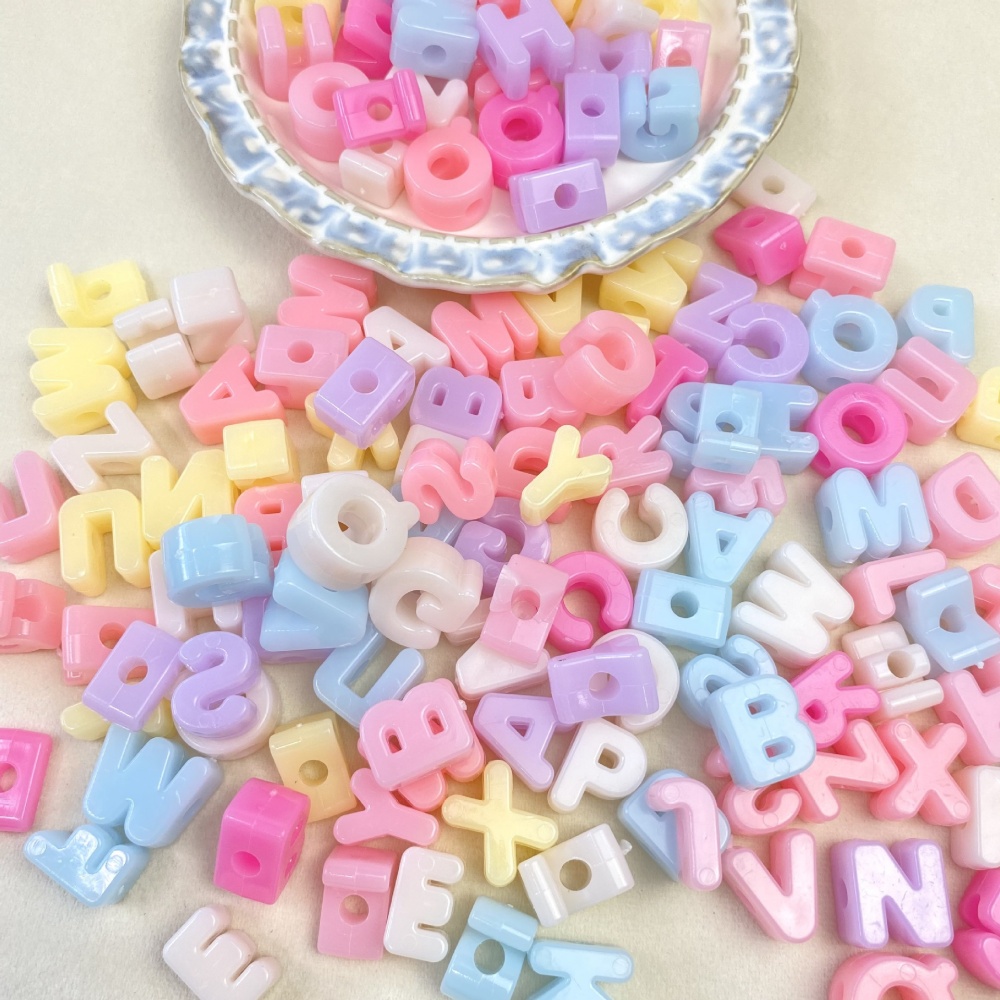 Jewelry Making Degree - Perles de lettres en acrylique de
