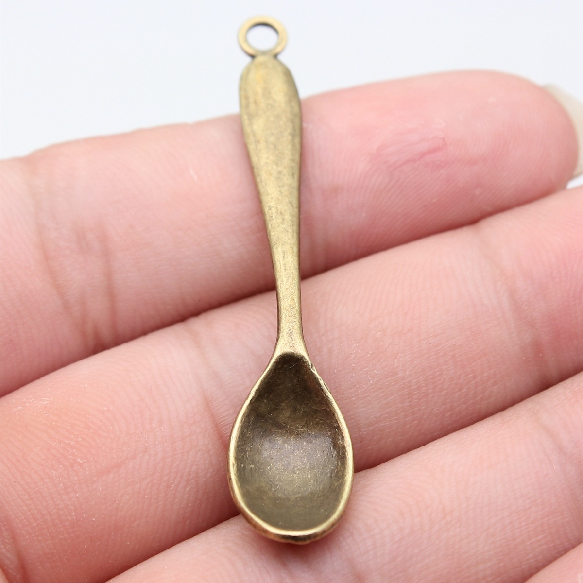 Jewelry Making Table - Breloques en forme de cuillère, 54x11mm,