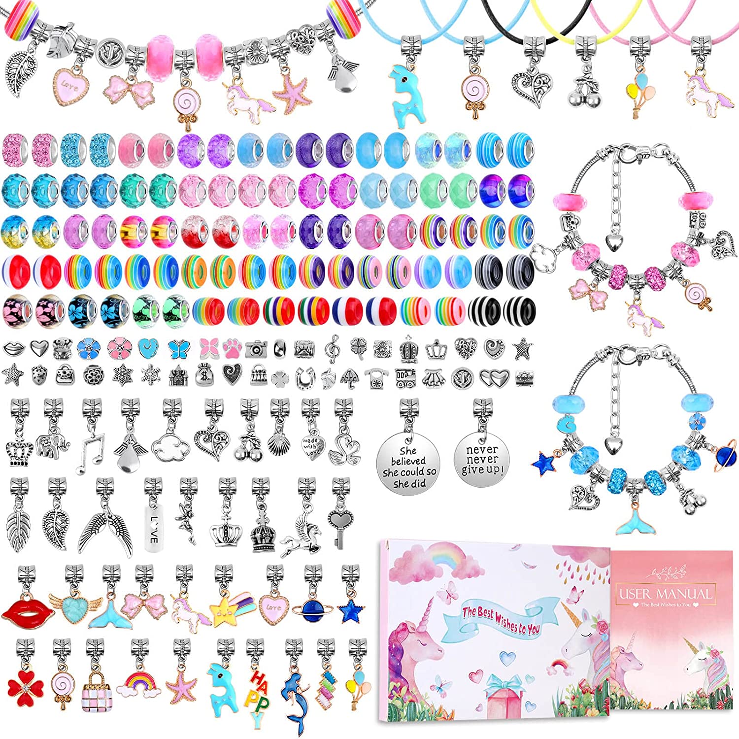 Jewelry Making For Teens - Kit de bracelets à breloques faits