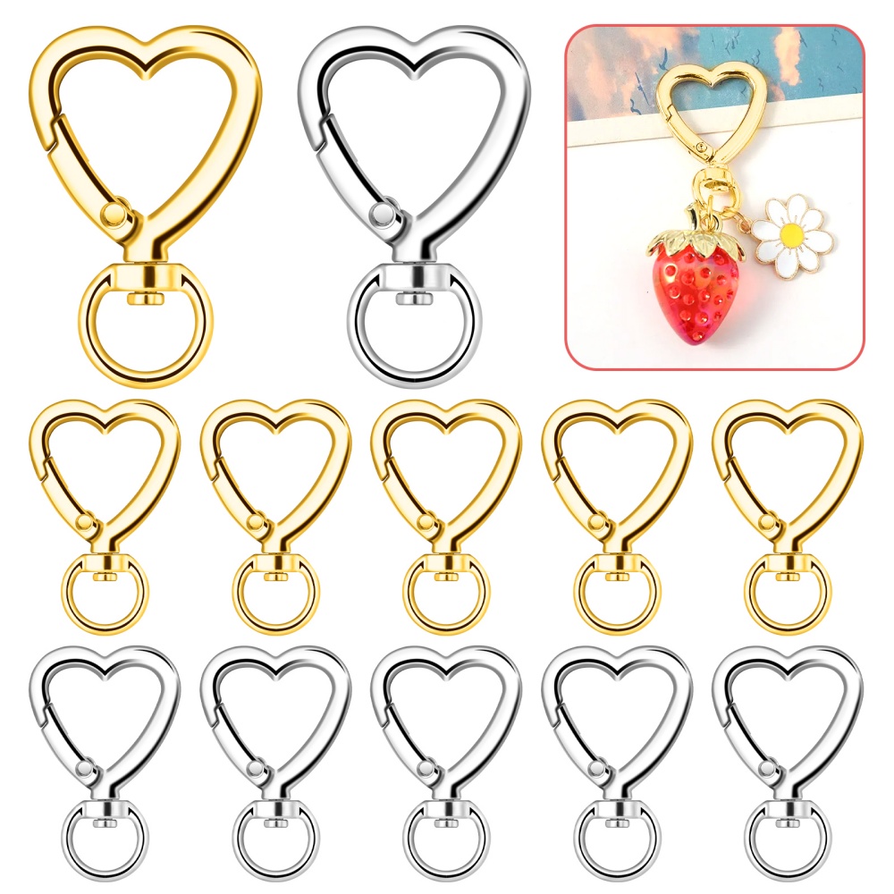 Jewelry Making Hoops - 10 pièces Mousquetons en métal en