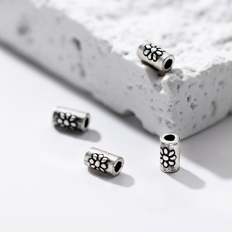 Jewelry Making In La - Perles entretoises cylindriques en argent 925