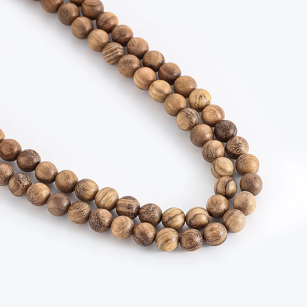 Perles rondes en bois d'encens - Jewelry Making Vietnam avis et prix