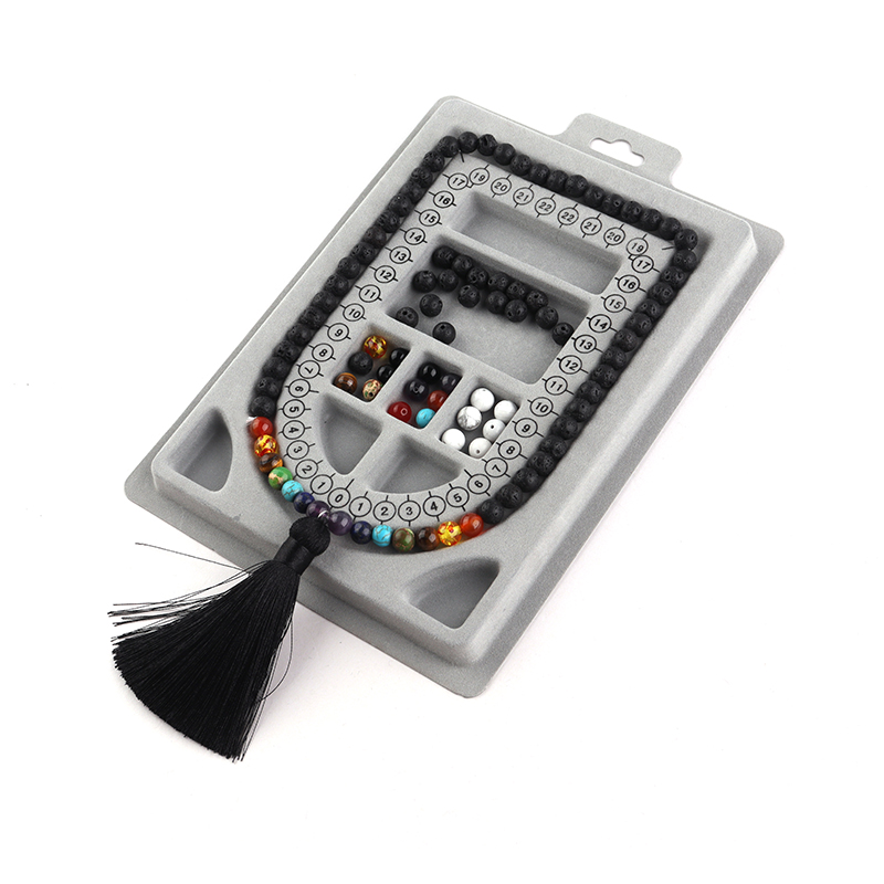 Planche de perles floquées gri - Jewelry Making Table avis et prix