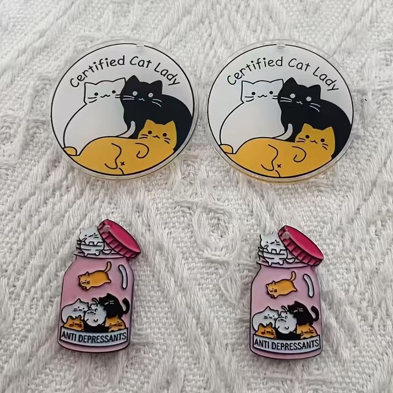 Pendentif chat mignon en acryl - Jewelry Making avis et prix