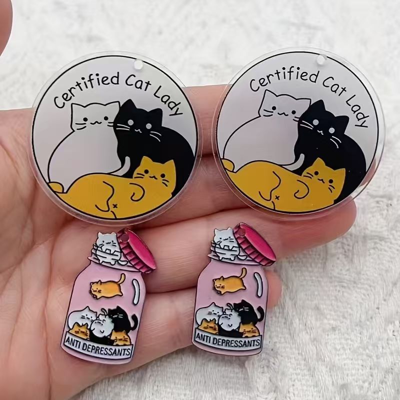 Pendentif chat mignon en acryl - Jewelry Making avis et prix