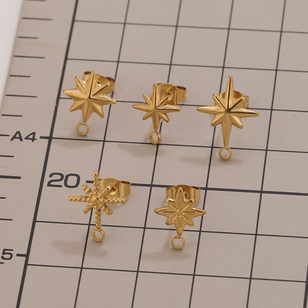 6 pièces Clous d'oreilles étoi - Jewelry Making Degree avis et prix