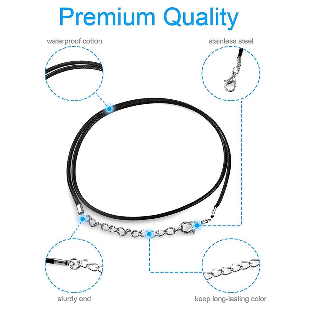 ABQR 24 pièces collier de cord - Jewelry Making avis et prix