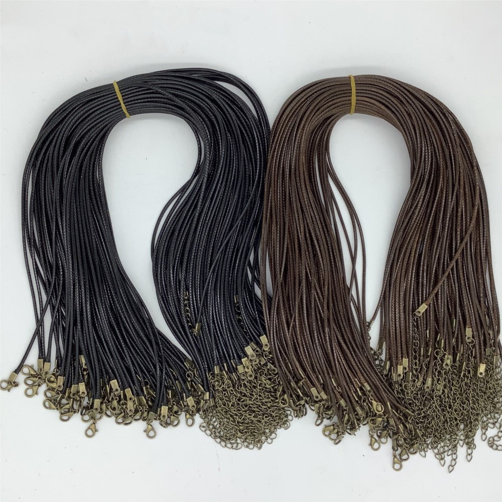 Cordon de collier ciré marron  - Jewelry Making Wax avis et prix