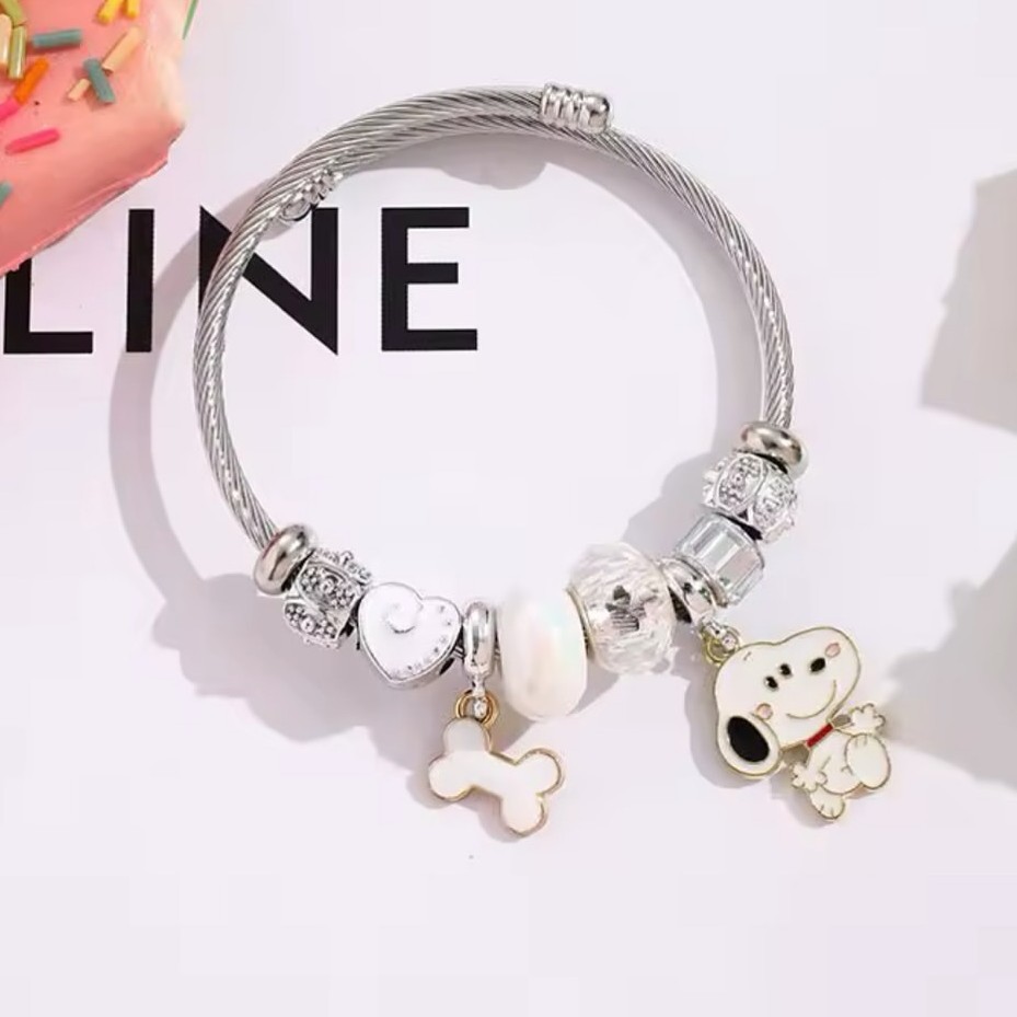 Bracelet perlé Snoopy motif cœ - Jewelry Making avis et prix